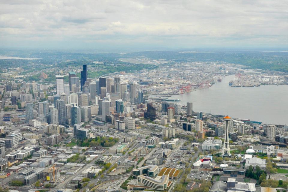 Over Seattle